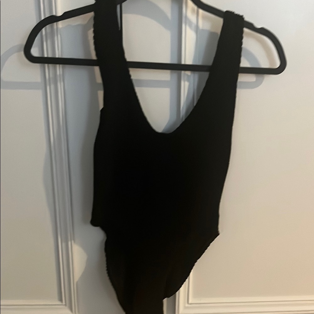 Zara Black One-Piece Swimsuit